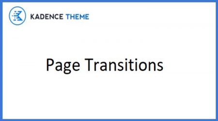 Kadence Page Transitions
